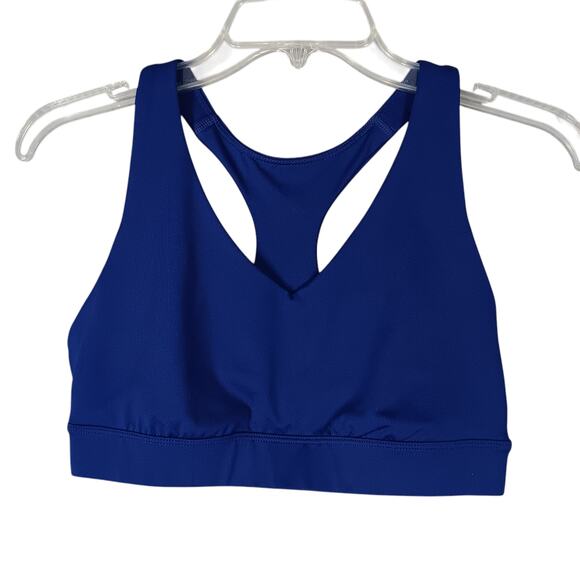 Tek Gear Workout Gear Sport Bra Size Medium Blue Racer Back - Picture 1 of 4